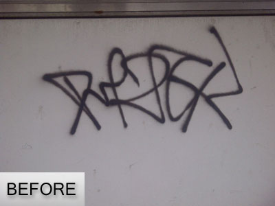 graffiti on wall
